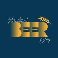 Hand drawn International Beer Day illustration vector design, can be use for party, celebration and festival