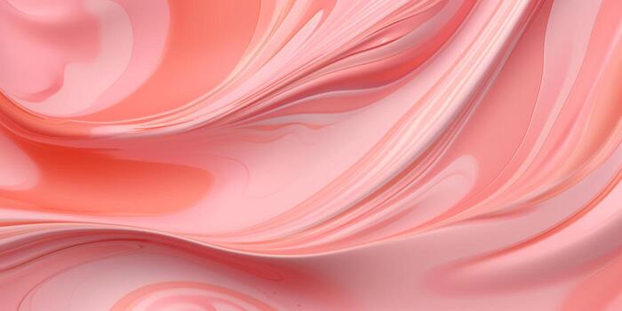 Peach fluid watercolor abstract background. photo