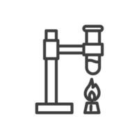 experiment icon vector in linear style