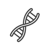 dna icon vector in linear style