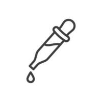 dropper icon vector in linear style