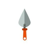 Trowel gardening tool icon in flat style. Vector illustration graphic design