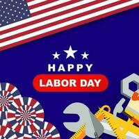 Labor Day Background Design. Banner, Poster, Greeting Card. Vector Illustration