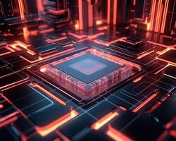 Abstract modern technology background. photo