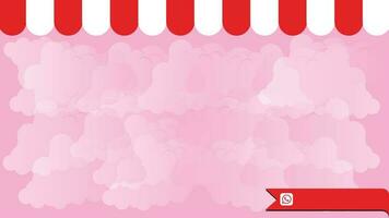 pink social media background template post banner vector design