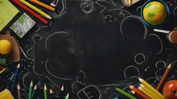 Back to School Educational Background with copy space photo