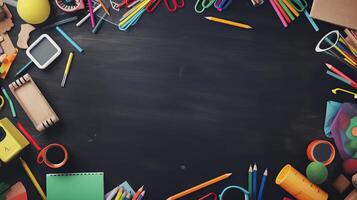 Back to School Educational Background with copy space photo