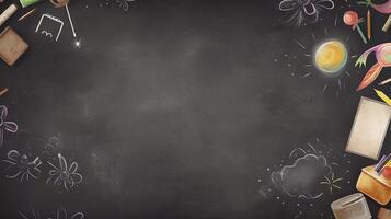 Back to School Educational Background with copy space photo