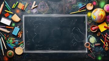 Back to School Educational Background with copy space photo