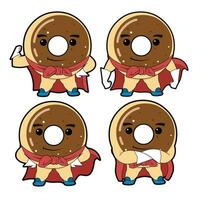 Donut Mascot Logo vector