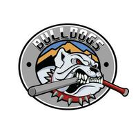 logotipo de la mascota bulldog vector