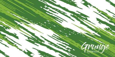 Abstract green and white grunge texture background vector