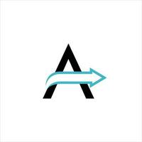 Arrow up graphic logo design for company vector