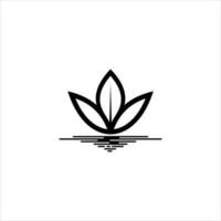 lotus vector icon flower icon in trendy flat design