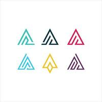 triangle simple logo with modern style vector