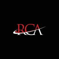 rca logo letra diseño vector