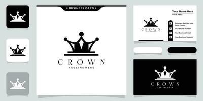 Creative Crown Concept Logo Design Template vector