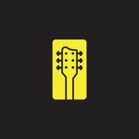 Guitar icon. Classic guitar isolated. Vector illustration