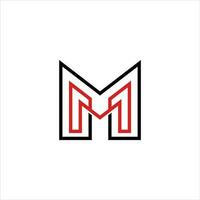 metro letra logo diseño vector modelo