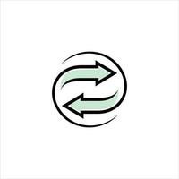 diseño de plantilla de logotipo de icono de ilustración de vector de flecha