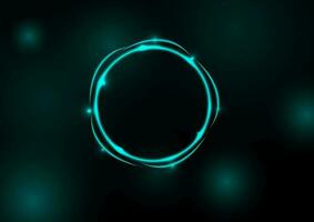 abstract background with green light vector