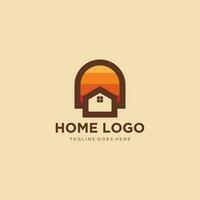 logo diseño modelo para casa alquiler en el lago. hogar logo construcción. vector ilustración Arte