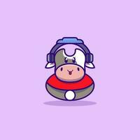 Cute Humanized pig Animal Character Cartoon Vector Illustration art