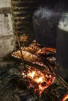 Pig ribbs barbecue , Patagonia, Argentina photo