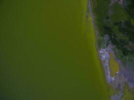 Pampas lagoon, aerial view photo