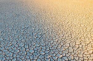 Cracked earth, desertification process,abstract background photo