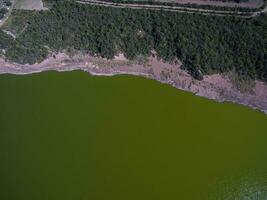 Pampas lagoon, aerial view photo