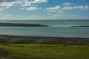 Caleta Valdes nature reserve landscape, in Peninsula Valdes, Unesco World Heritage Site, Patagonia Argentina photo