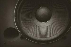 Vintage sound equipment, vintage color photo