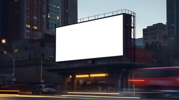 billboard blank for outdoor advertising, Generative AI photo