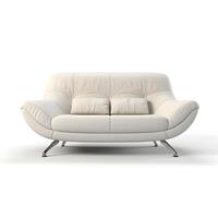 modern blue sofa isolated living room Interior. generative AI photo