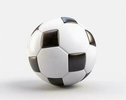 football ball isolated 3D. Generative AI photo