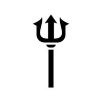 tridente icono vector símbolo diseño ilustración