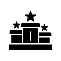 Podium Icon Vector Symbol Design Illustration