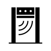 metal detector icono vector símbolo diseño ilustración