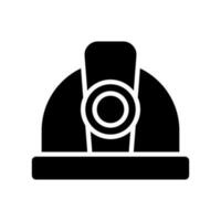 Mining Helmet Icon Vector Symbol Design Illustration