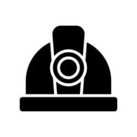 Mining Helmet Icon Vector Symbol Design Illustration