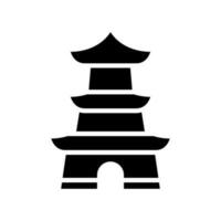 Pagoda Icon Vector Symbol Design Illustration