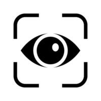 Eye Tracking Icon Vector Symbol Design Illustration