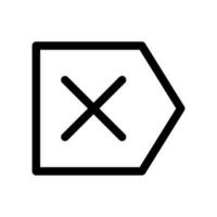 Backspace Icon Vector Symbol Design Illustration