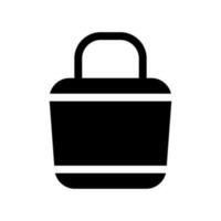 bolso icono vector símbolo diseño ilustración