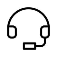 auriculares icono vector símbolo diseño ilustración