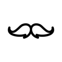 Mustache Icon Vector Symbol Design Illustration