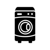 Lavado máquina icono vector símbolo diseño ilustración