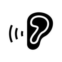 Ear Icon Vector Symbol Design Illustration