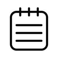Notepad Icon Vector Symbol Design Illustration